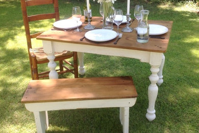 The "Petite" Plantation Farm Table - made with reclaimed wood