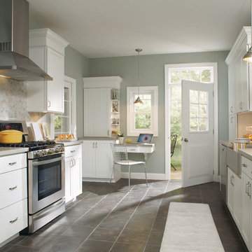 Aristokraft Cabinetry: Small Kitchen with White Cabinets