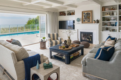 Family room - family room idea in Boston