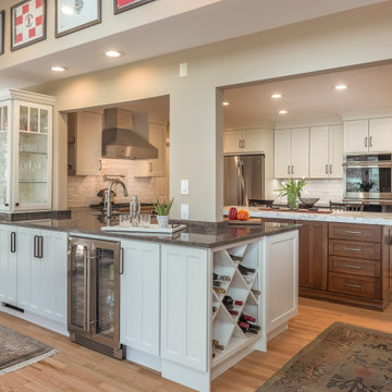Transition Kitchen with dry bar
