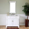 42 Inch Single Sink Vanity-Wood-White