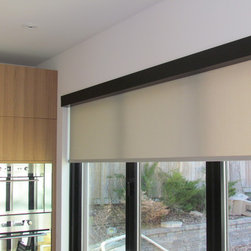 Motorized Sunscreen Roller Shades - Transitional Home - Oakville - Roller Shades