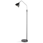 Bassett Mirror Company - Bassett Mirror Company Metal Walden Floor Lamp - The Walden Floor Lamp Feartures A Narrow Metal Column And An Oil Rubbed Bronze Finish. The Extended Arm And Bronze Provide An Idustrial Feel To Any Space.