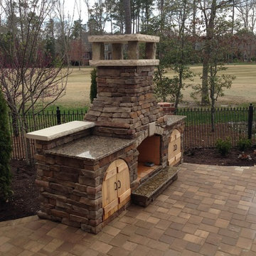 Outdoor Fireplace After