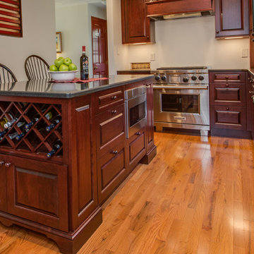 Classic Nashua Colonial Burgundy Kitchen