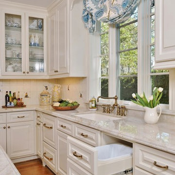 Classic Traditional White Kitchen Remodel