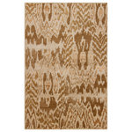 Chandra - Rupec Contemporary Area Rug, Beige and Brown, 7'9"x10'6" - Update the look of your living room, bedroom or entryway with the Rupec Contemporary Area Rug from Chandra. Hand-tufted by skilled artisans and imported from India, this rug features authentic craftsmanship and a beautiful construction with a cotton backing. The rug has a 0.75" pile height and is sure to make an alluring statement in your home.