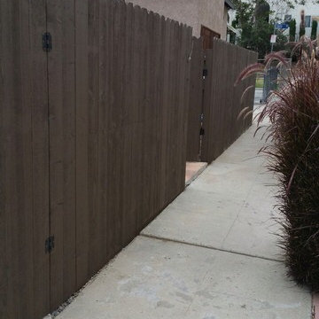 Custom Painted Dog Ear Fence & Gate
