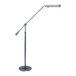 House of Troy Floor Swing Arm Lamp in Granite finish w/adjustable height - Lighting