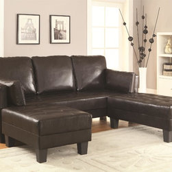Coaster 300204 Brown Futon Sofa Bed Set - Sofas And Sectionals