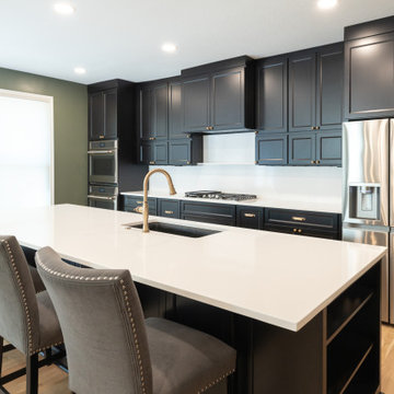Overland Park Kitchen Remodel with Pantry Addition + Speakeasy Powder Bath