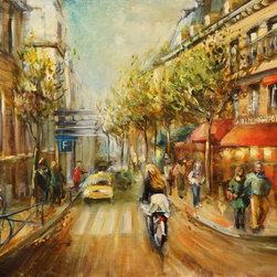 Кафе "Aux tour de Notre Dame", из серии "Кофе в Париже" - Paintings