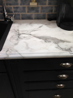 Marble/stone looking formica/laminate countertops