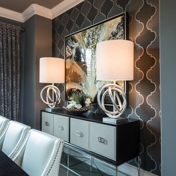 Modern Monochromatic Dining