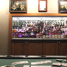 Liquor/bookshelves