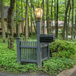 Composite Light Post & Mailbox - Post Lights