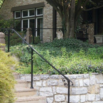 Custom Iron Exterior Railing