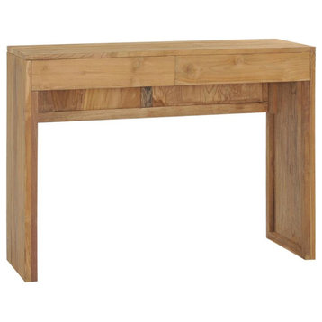 Vidaxl Console Table 39.4X13.8X29.5 Solid Teak Wood, 288842