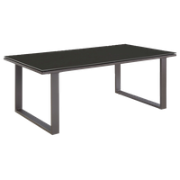 Fortuna Outdoor Aluminum Coffee Table, Brown