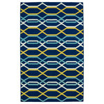 Kaleen - Kaleen Glam Collection Rug, 5'x8' - The Glam collection puts the fab in fabulous! No matter if your decorating style is simplistic casual living or Hollywood chic, this collection has something for everyone! New and innovative techniques for a flatweave rug, this collection features beautiful ombre colorations and trendy geometric prints. Each rug is handmade in India of 100% wool and is 100% reversible for years of enjoyment and durability.