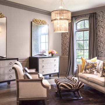 Dramatic Cobalt & Gold | Memorial Home Renovation | Houston, TX | 2016