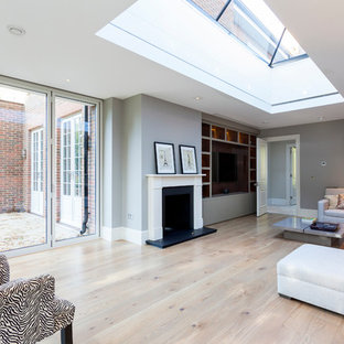 Photo of a traditional home cinema in London.