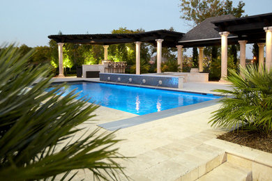 This is an example of a traditional pool in Dallas.