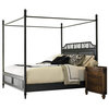 Henry Link West Indies Poster Bed in Weathered Black Finish-King Size
