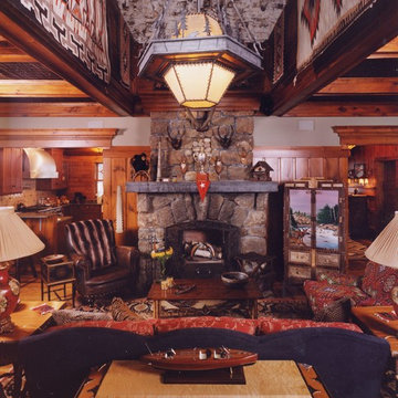 rustic home on White Resort golf course camp little pine