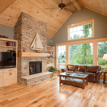 Forest lake house