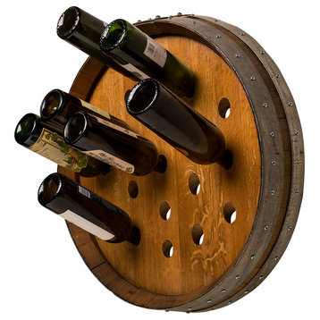 Round Wine Barrel Wine Rack