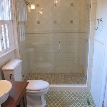 Liberty NC powder room farm house bath room