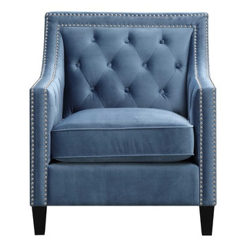 Teagan Accent Chair, Marine Blue