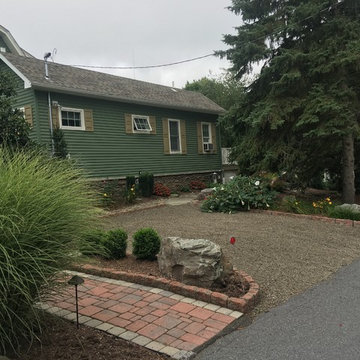 Backyard Landscape Renovation w/ Basalt Column Fountain