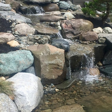 Waterfall and Koi Pond