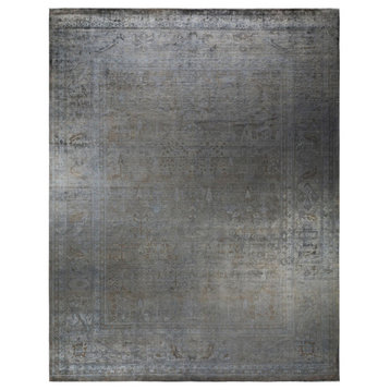 Vibrance, One-of-a-Kind Hand-Knotted Area Rug Gray, 11' 10" x 14' 10"