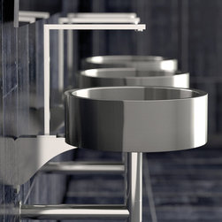 Stainless Steel De Coste Inox Vessel Sink - Bathroom Sinks