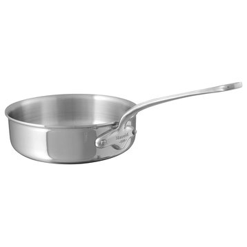 Mauviel M'Cook 5-Ply Polished Stainless Steel Sautepan, 1.8-qt