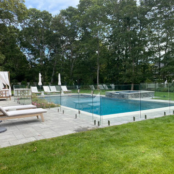 Stunning Frameless Glass Pool Fence Installation in Remsenburg-Speonk, NY 11960