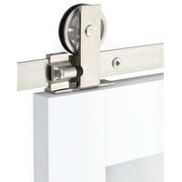 Emtek Modern Rectangular Top Mount Barn Door Kit - Stainless B120108.SP.CL.SS