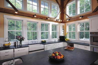 Kitchen - rustic kitchen idea in Boston