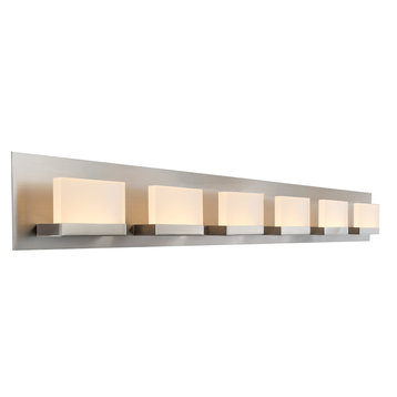 Kira Home Everett 48" 60W Integrated LED Bathroom / Light, Rectangular Acrylic