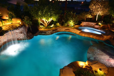 Mountain style pool photo in Los Angeles