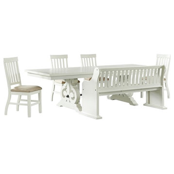 Picket House Furnishings Stanford 6PC Dining Set in White