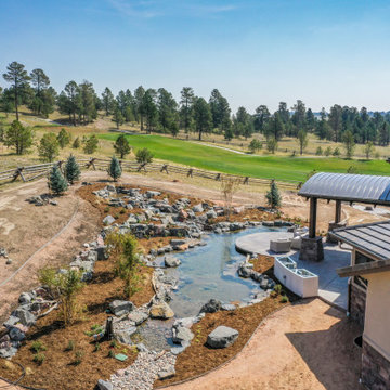 Custom Colorado Springs Backyard with Pond
