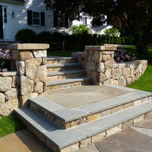 Great stonework and outdoor stairways.