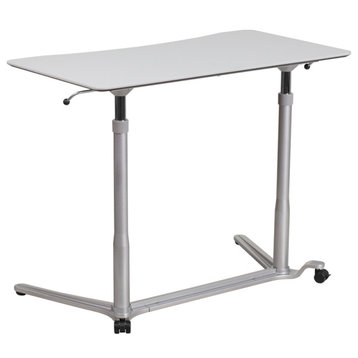 Sit-Stand Light Gray Desk