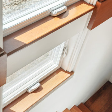 Sellwood-Moreland Basement Remodel - Staircase Window View