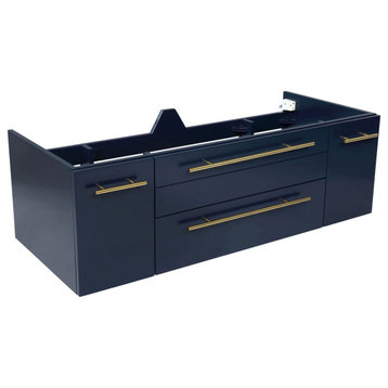 Fresca FCB6148-UNS-D Lucera 48" Double Wall Mounted Vanity - Royal Blue