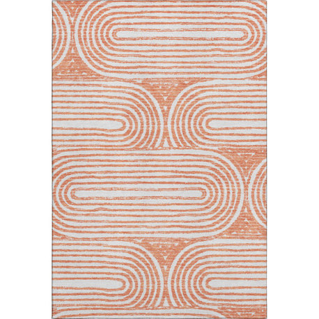 Premium Machine Washable Mayfield AMF540 Salmon 9' x 12' Rug